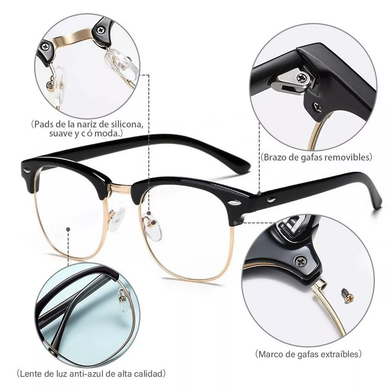 Lentes Computadora Anti Luz Azul Kit Para Hombre Y Mujer.