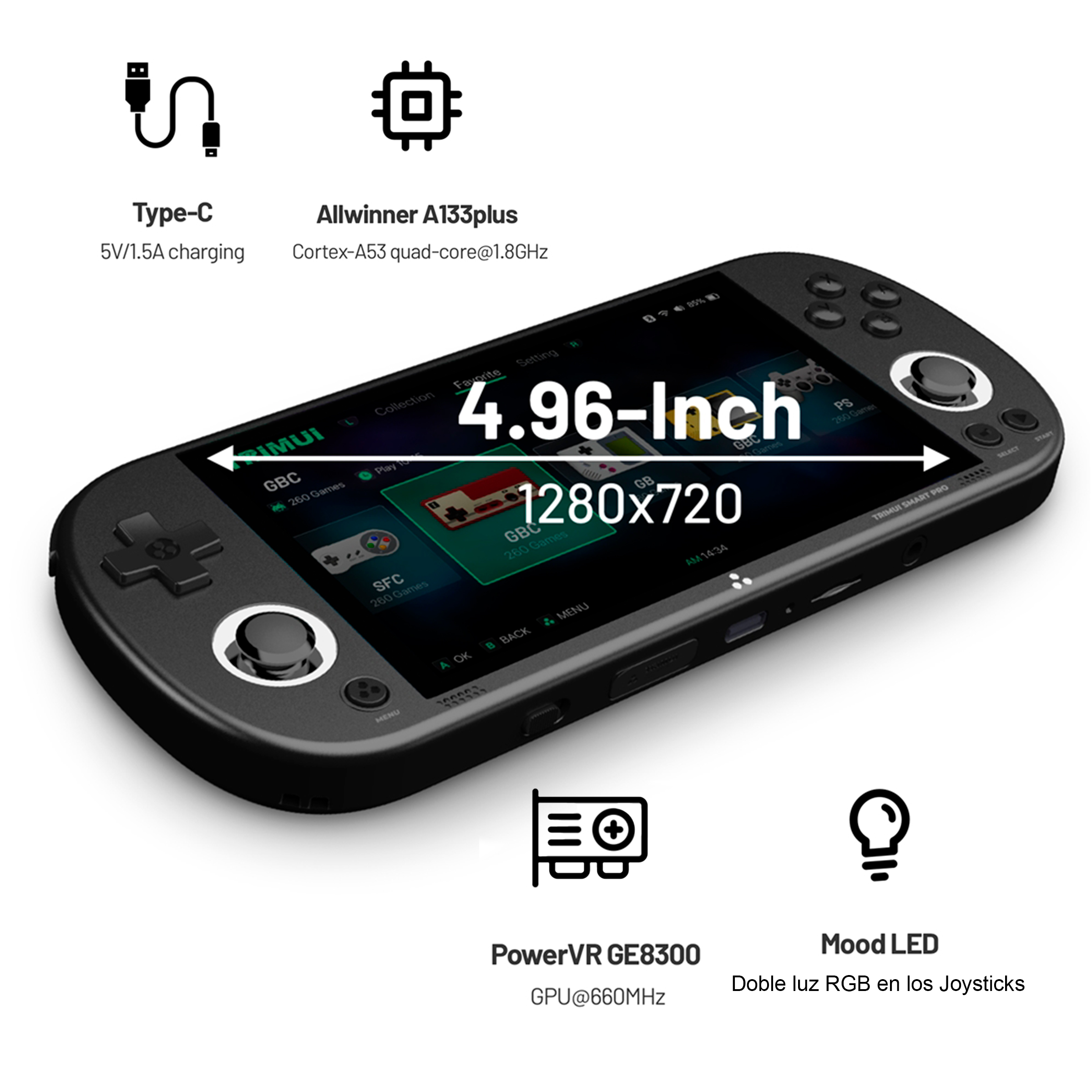 Trimui Smart Pro 128Gb Gris