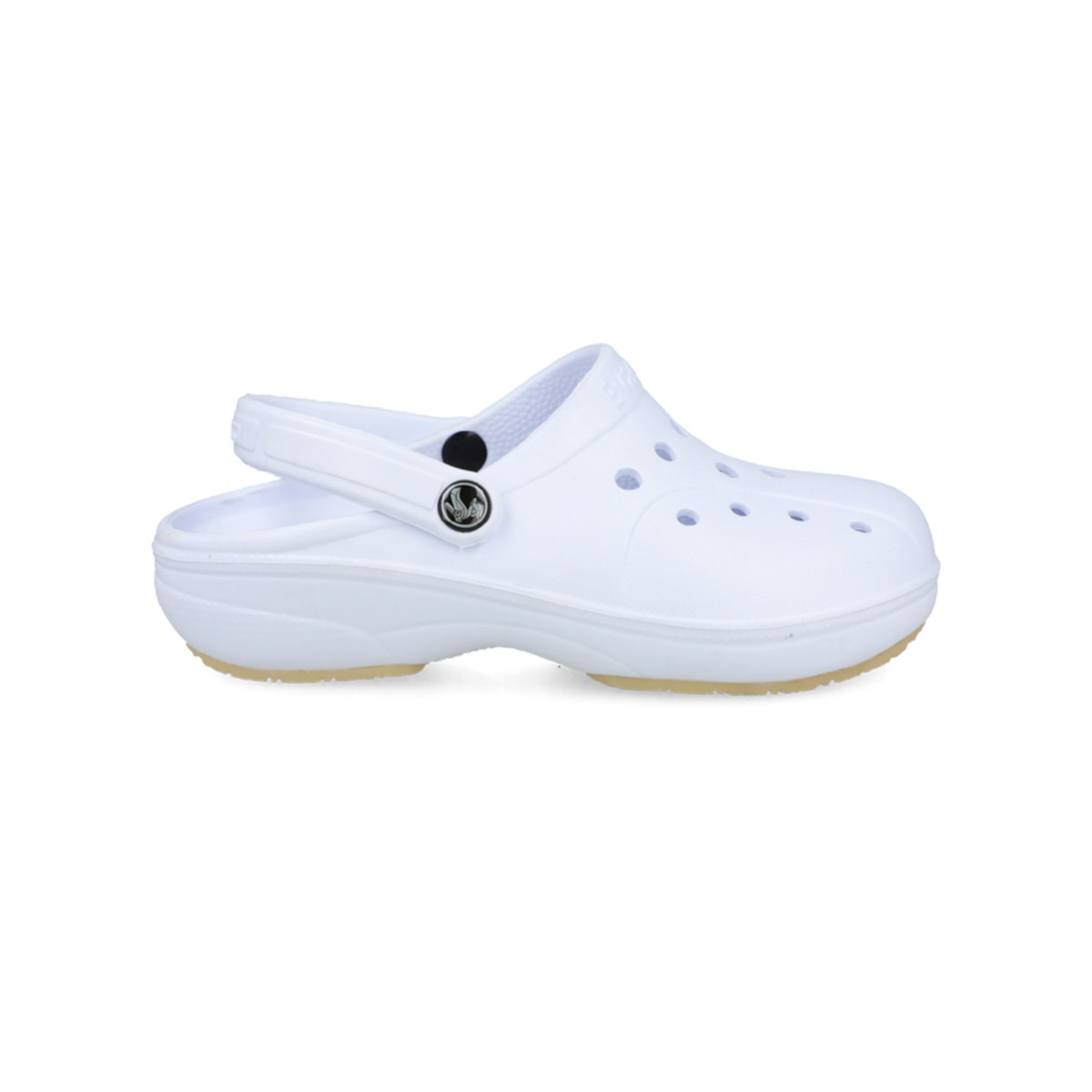 Zapato Para Trabajo Antiderrapante Evacol Tipo Zueco - Blanco