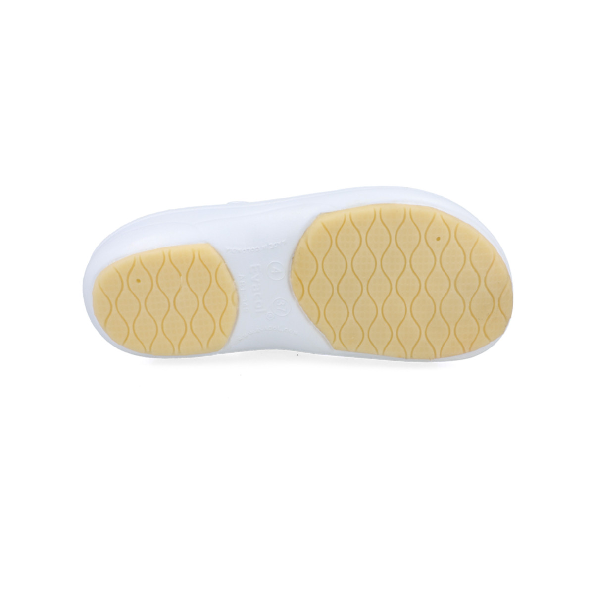Zapato Para Trabajo Antiderrapante Evacol Tipo Zueco - Blanco