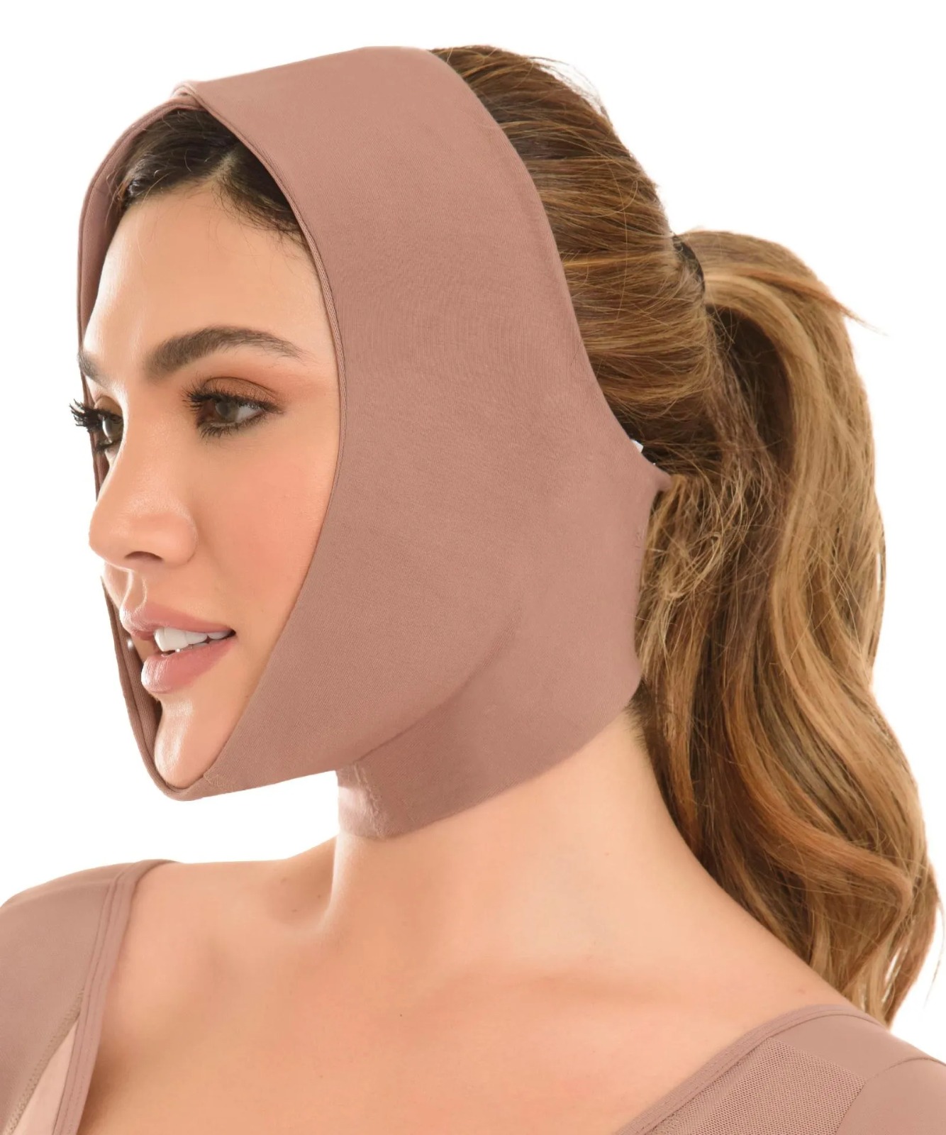 Faja Colombiana Mentonera Reductores Papada, Faja Correa Reductora Adelgazante Facial, Faja Mentonera Reductora Y Cirugía Bichectomia.