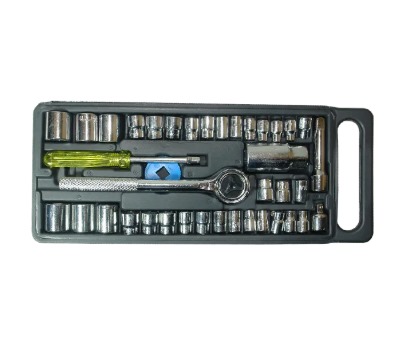 AUTOCLEAR 1/4" JUEGO 40 PIEZAS, MARCA AMERICAN POWER. 