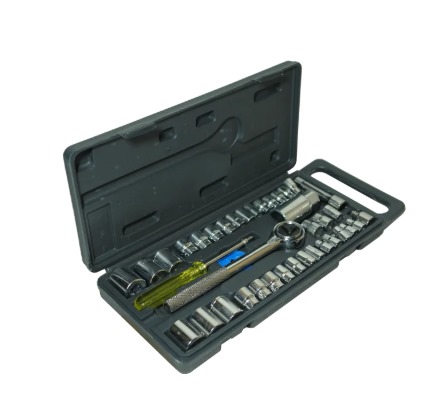 AUTOCLEAR 1/4" JUEGO 40 PIEZAS, MARCA AMERICAN POWER. 