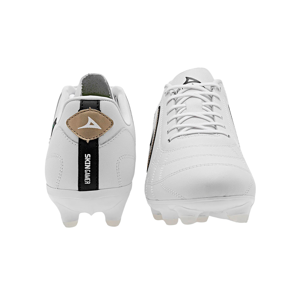 Pirma Tenis Fútbol Tachos 3052 Brasil Hombre Blanco Dorado Alta Calidad