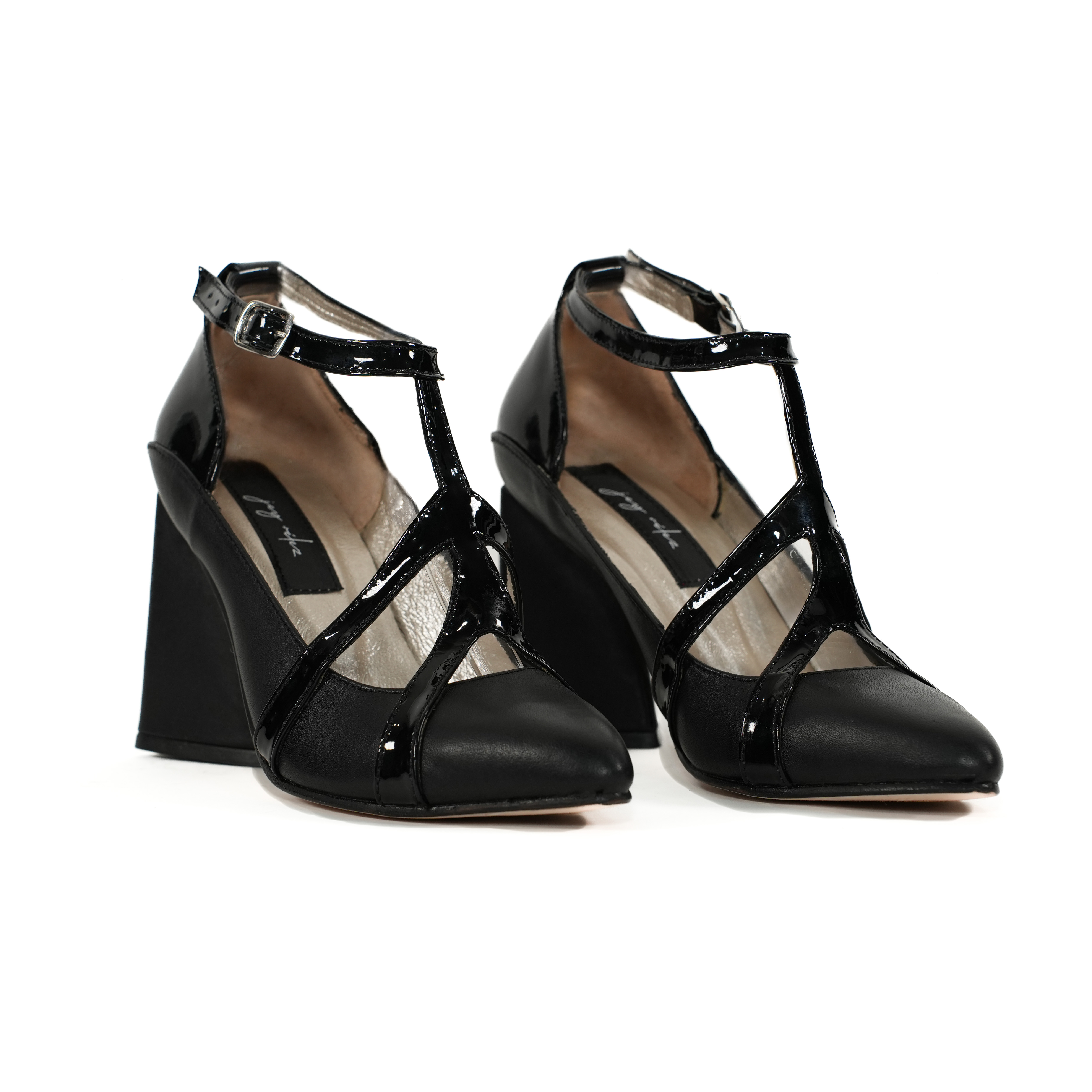 Zapatillas Mujer de Tacón Jey Velez Piel Nide