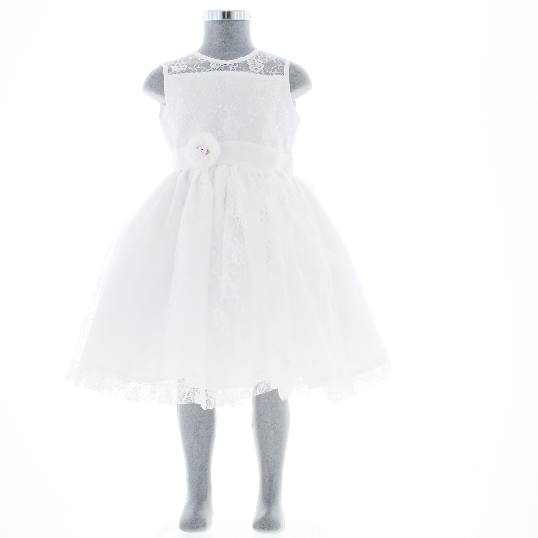 Vestido para Niña Blanco Ceremonia Presentación Primera Comunión 3800  2 a 10 Años