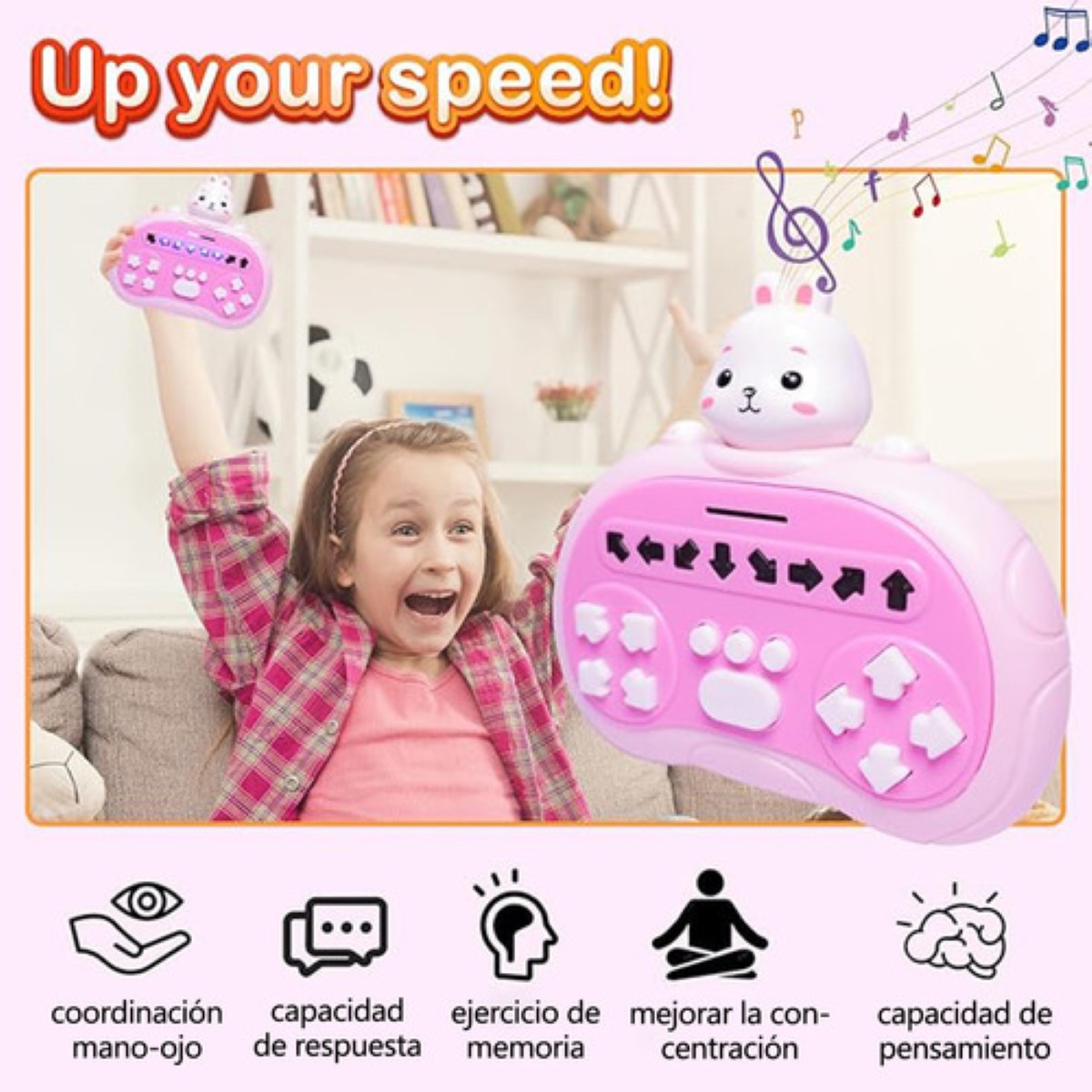 Juguetes Pop It Maestro Del Ritmo Para Niños ROSA