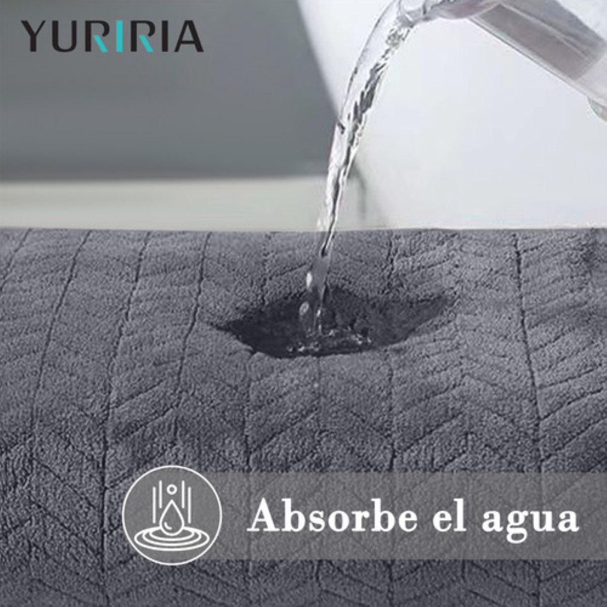 3 Piezas Tuallas Toallas Baño Completo Grande 70×140 Cm Gris claro + Beige + Verde