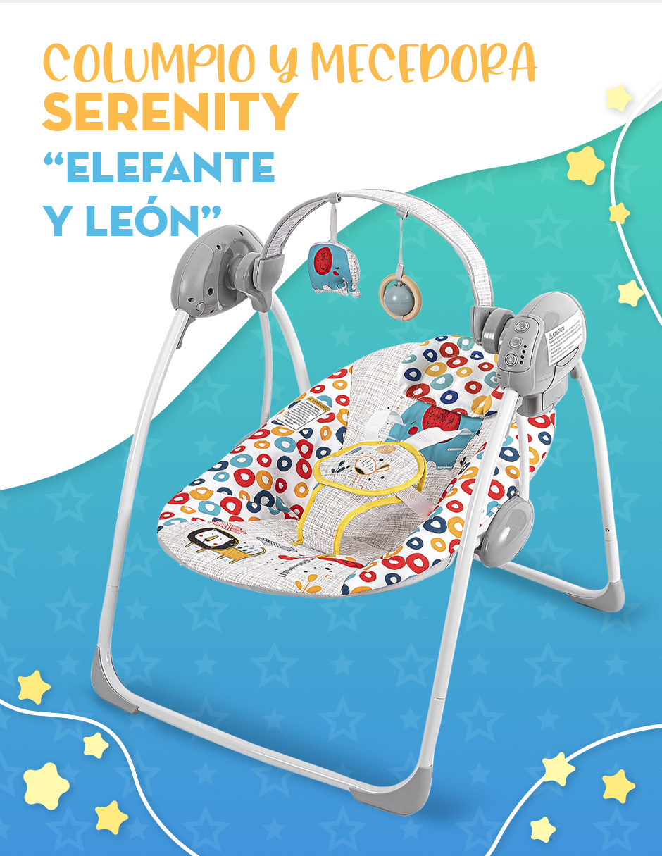  Columpio y Mecedora Serenity -Elefante y León