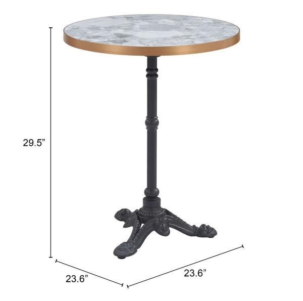 Mesa de Comedor Exterior Gazebo 1 Negro - Kessa