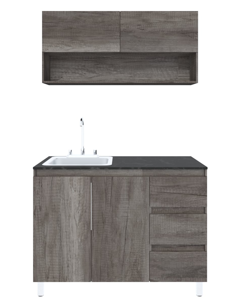 Cocina Integral GIRASOL Con Alacena Inferior Y Superior