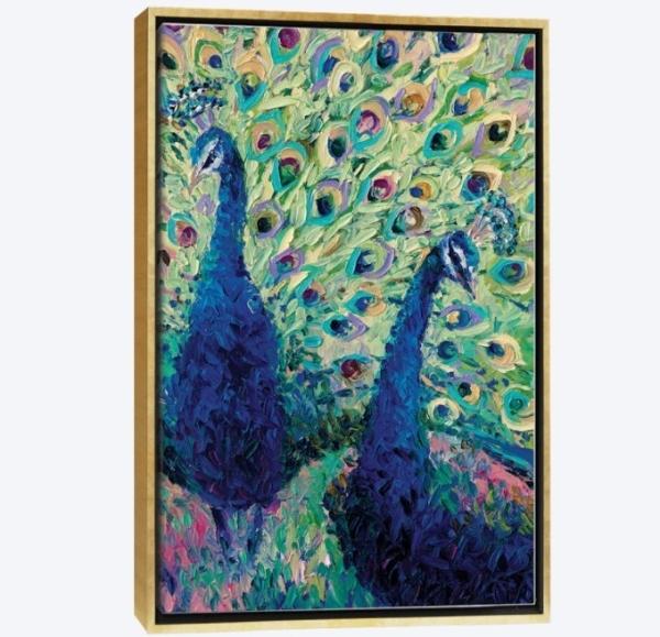 Cuadro Canvas Pavo Real Impresionista Modernos Contemporáneo