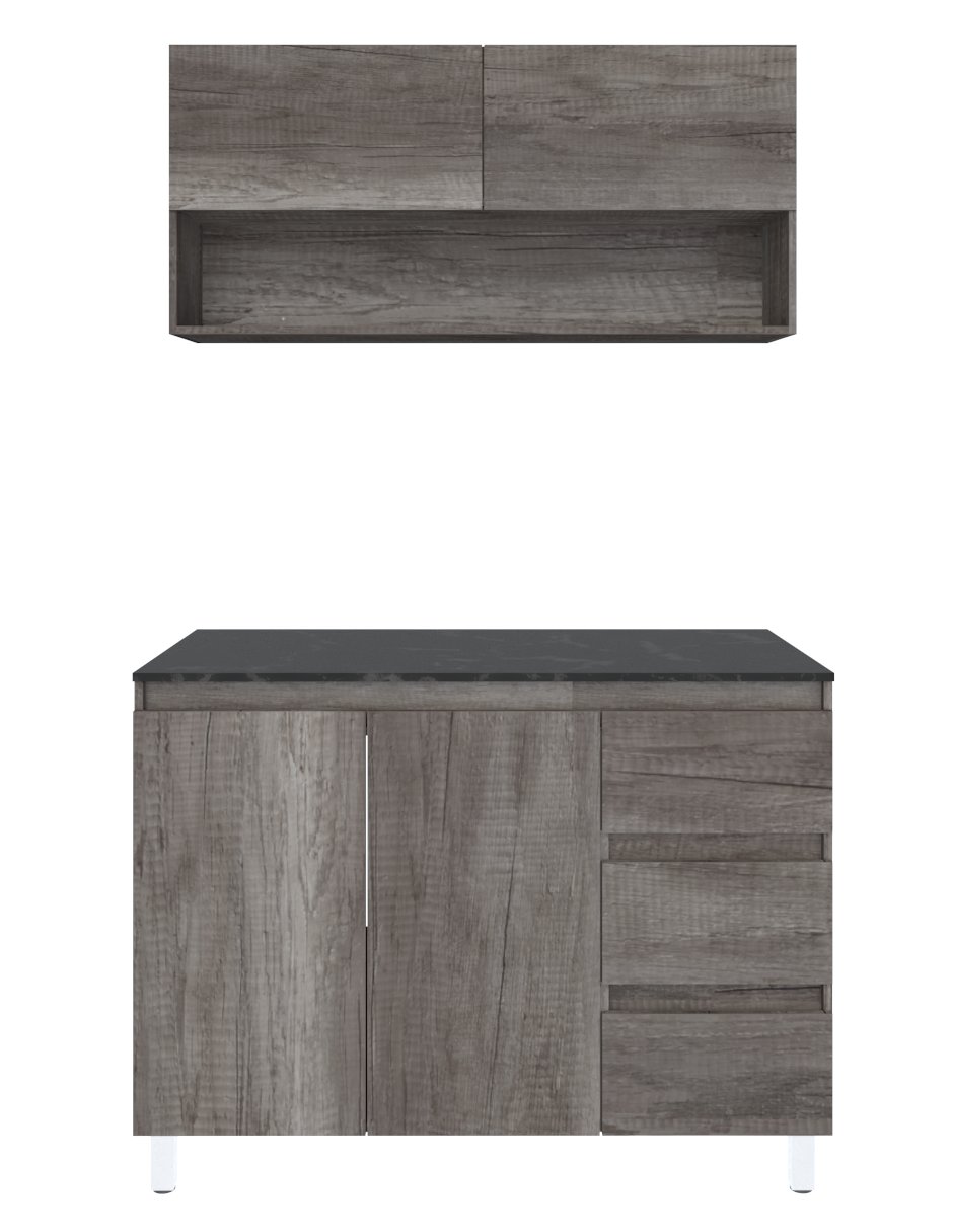 Cocina Integral AZALEA Con Alacena Superior E Inferior