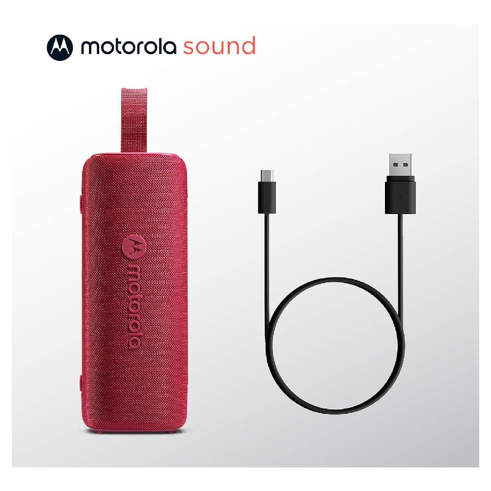 Bocina Motorola ROKR 600 Bluetooth Portátil IP67 Rojo