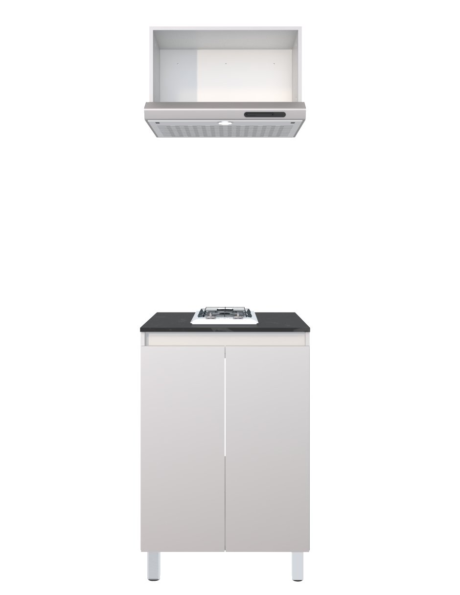 Gabinete Inferior Y Alacena De Cocina NARCISO Con Parrilla