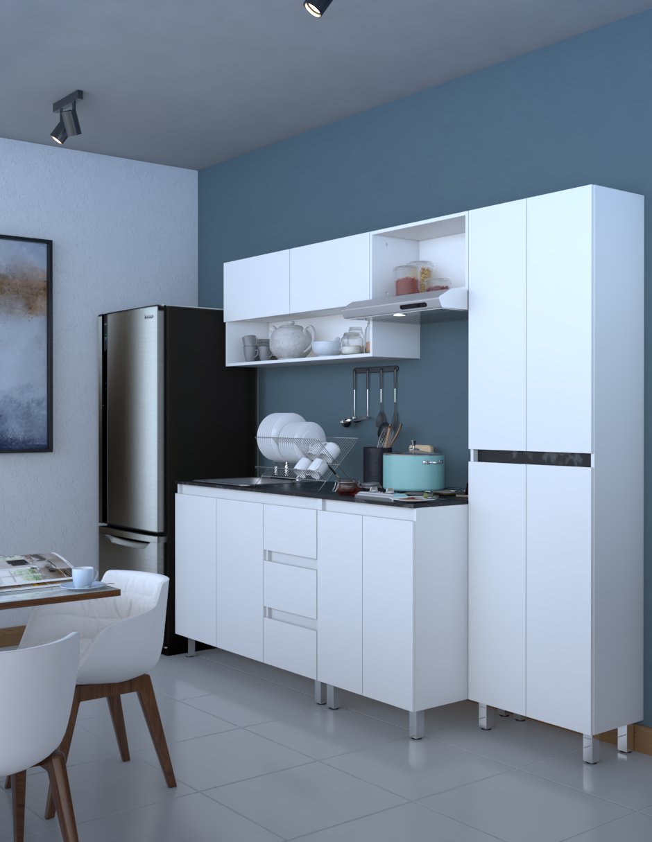 Cocina Integral Premium DALHIA Con Campana Y Parrilla