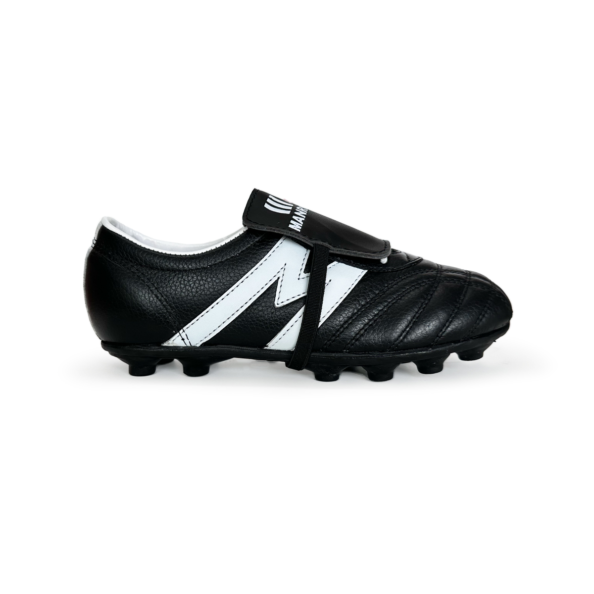 Manríquez Tachones de Fútbol para Niños Negro Blanco