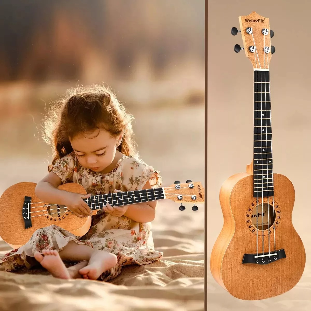 Kit De Soprano Concierto Acustico 23in Universal Ukelele
