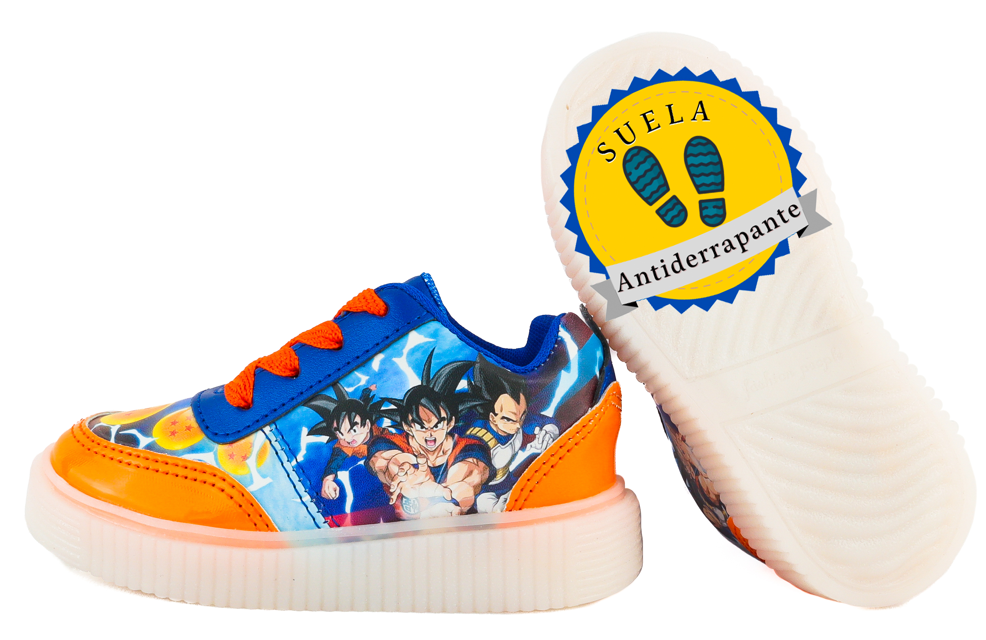 Tenis Niño Gocku Dragon Ball Luces Leds Vegeta Gohan 770-RDB