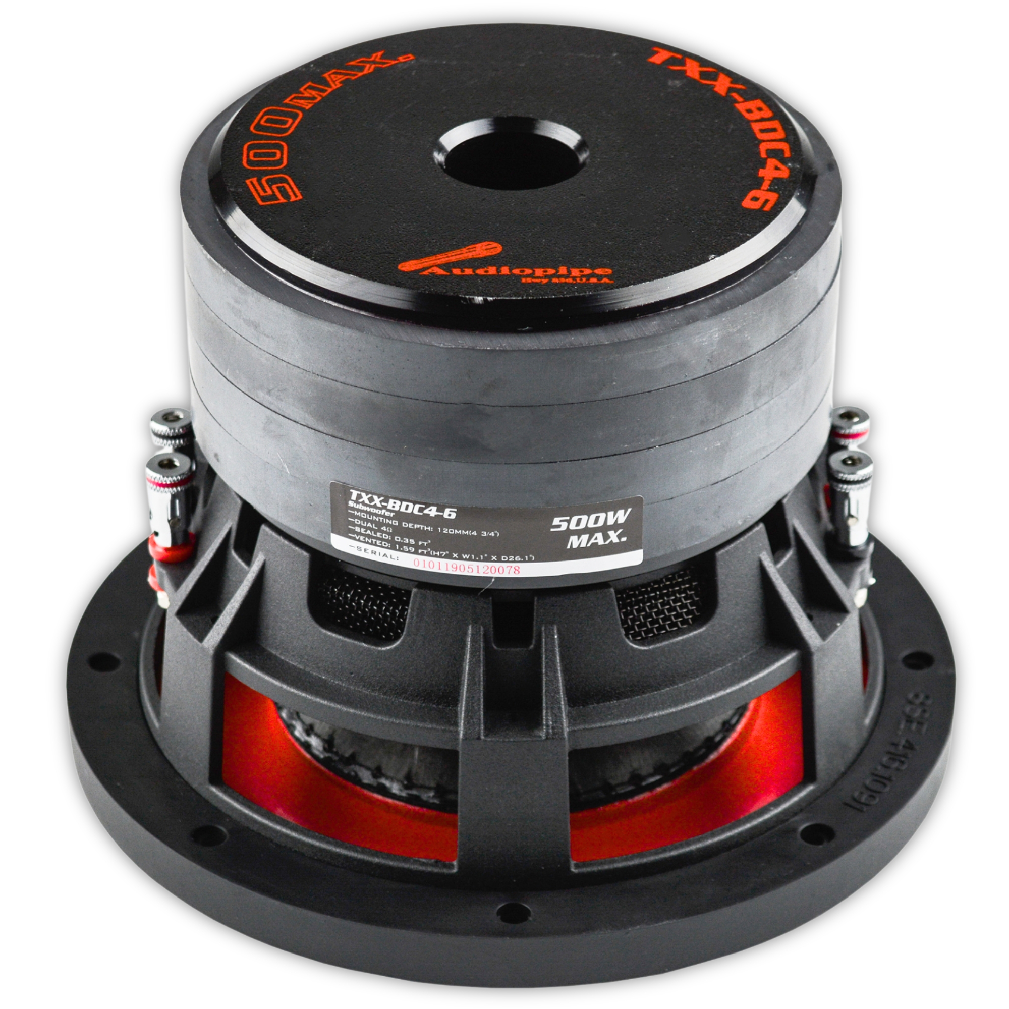 Subwoofer Audiopipe TXX-BDC4-6 500W 6.5 PLG