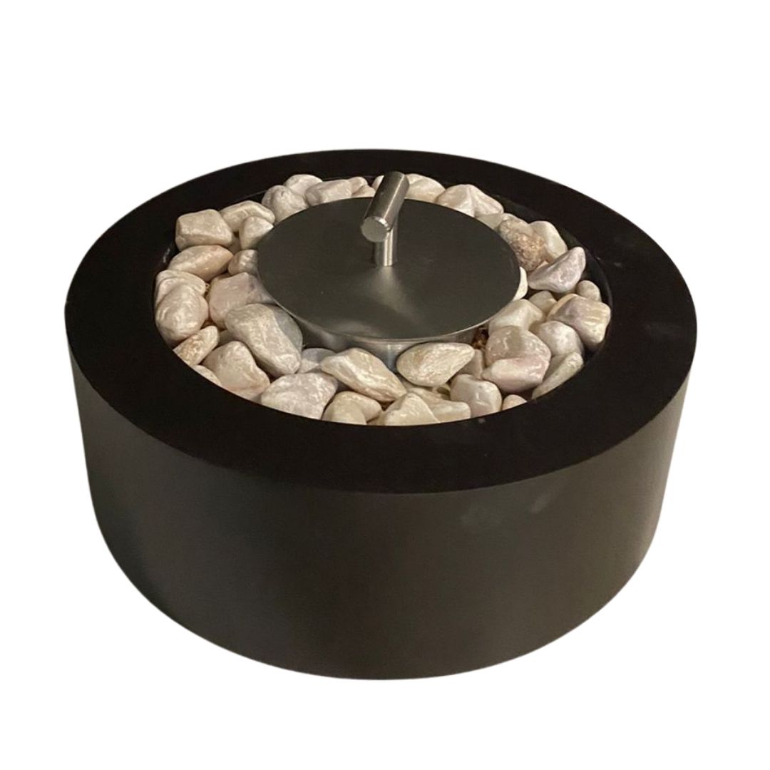 Chimenea Decorativa Redonda Beautifull Home Base Alcohol para Interiores y Exteriores