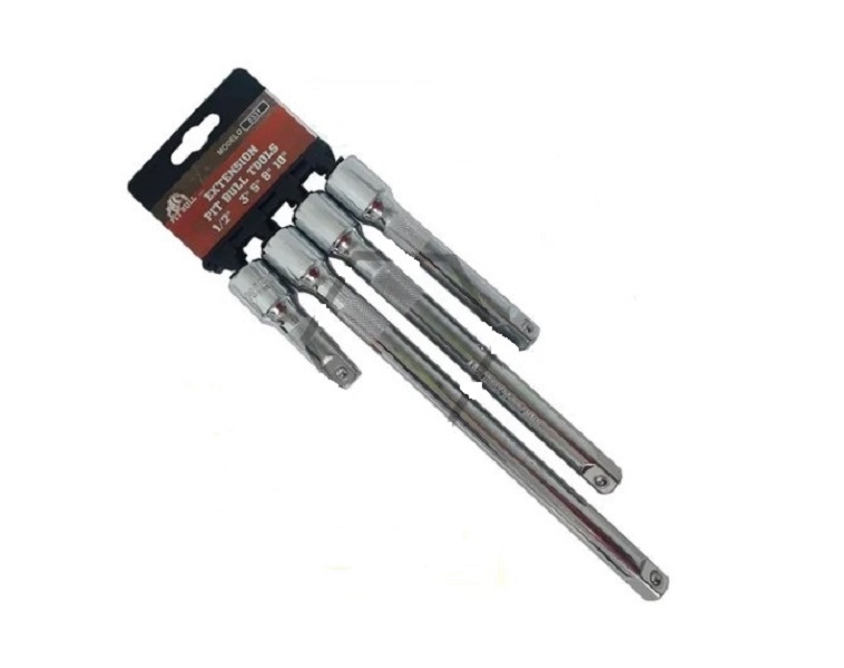 EXTENSION JUEGO 1/2", (3"-5"-8"-12")MARCA PIT BULL TOOLS .