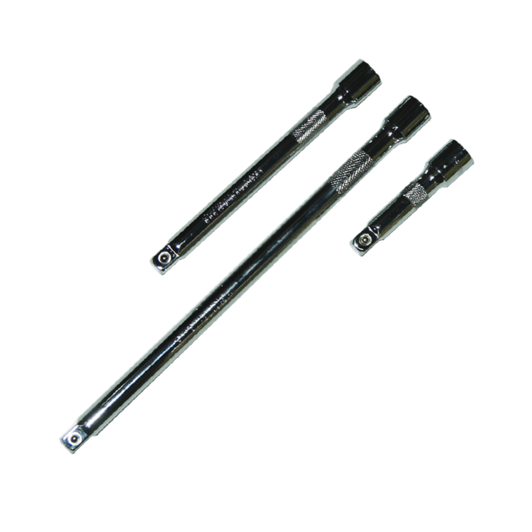 EXTENSION JUEGO 3/8", 3 PIEZAS (3"-6"-10"), PIT BULL TOOLS.