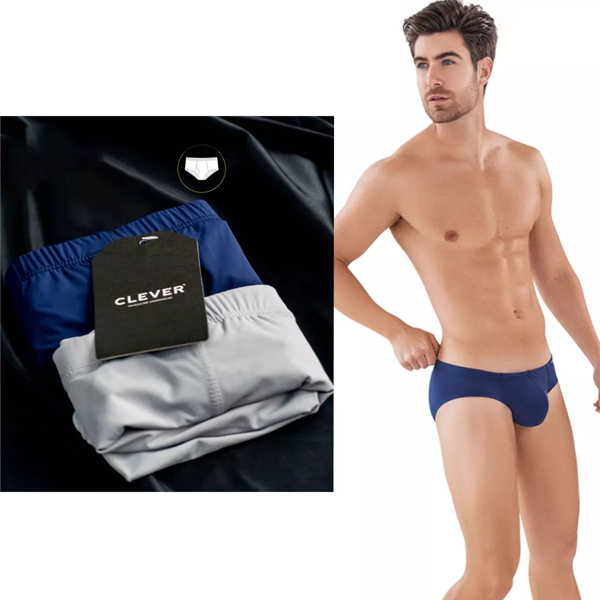 Ropa Interior Colombiana Bóxer Marca Clever Pack Caballero Calzoncillo