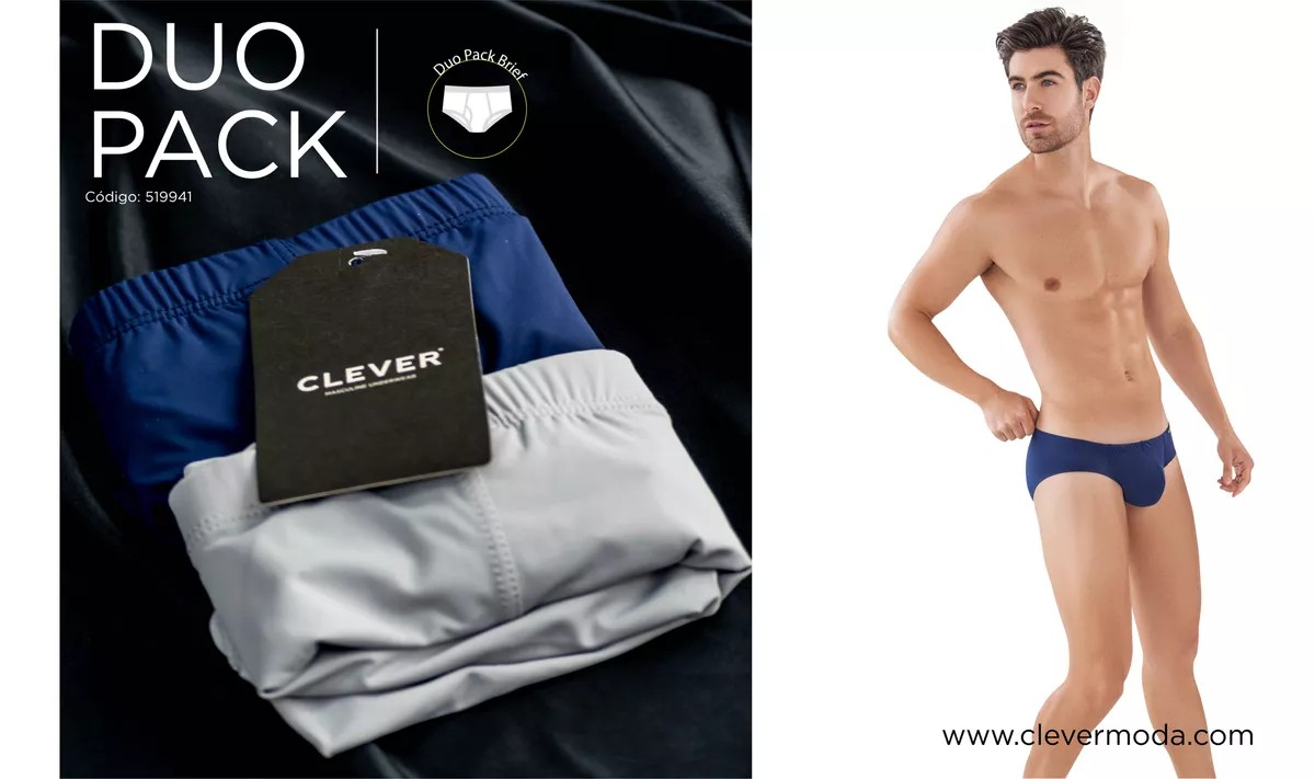 Ropa Interior Colombiana Bóxer Marca Clever Pack Caballero Calzoncillo