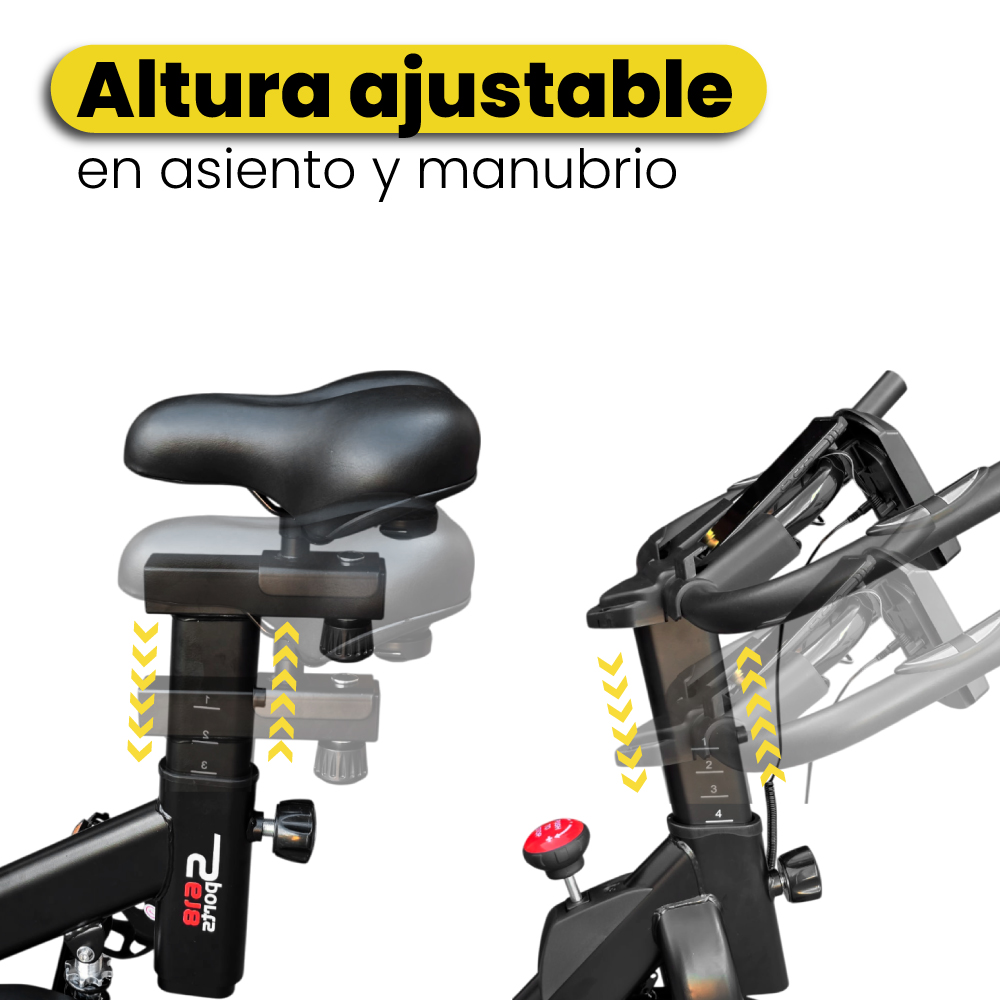 Bicicleta Magnética Fija Ejercicio Cardio Spinning Bluetooth Indoor 