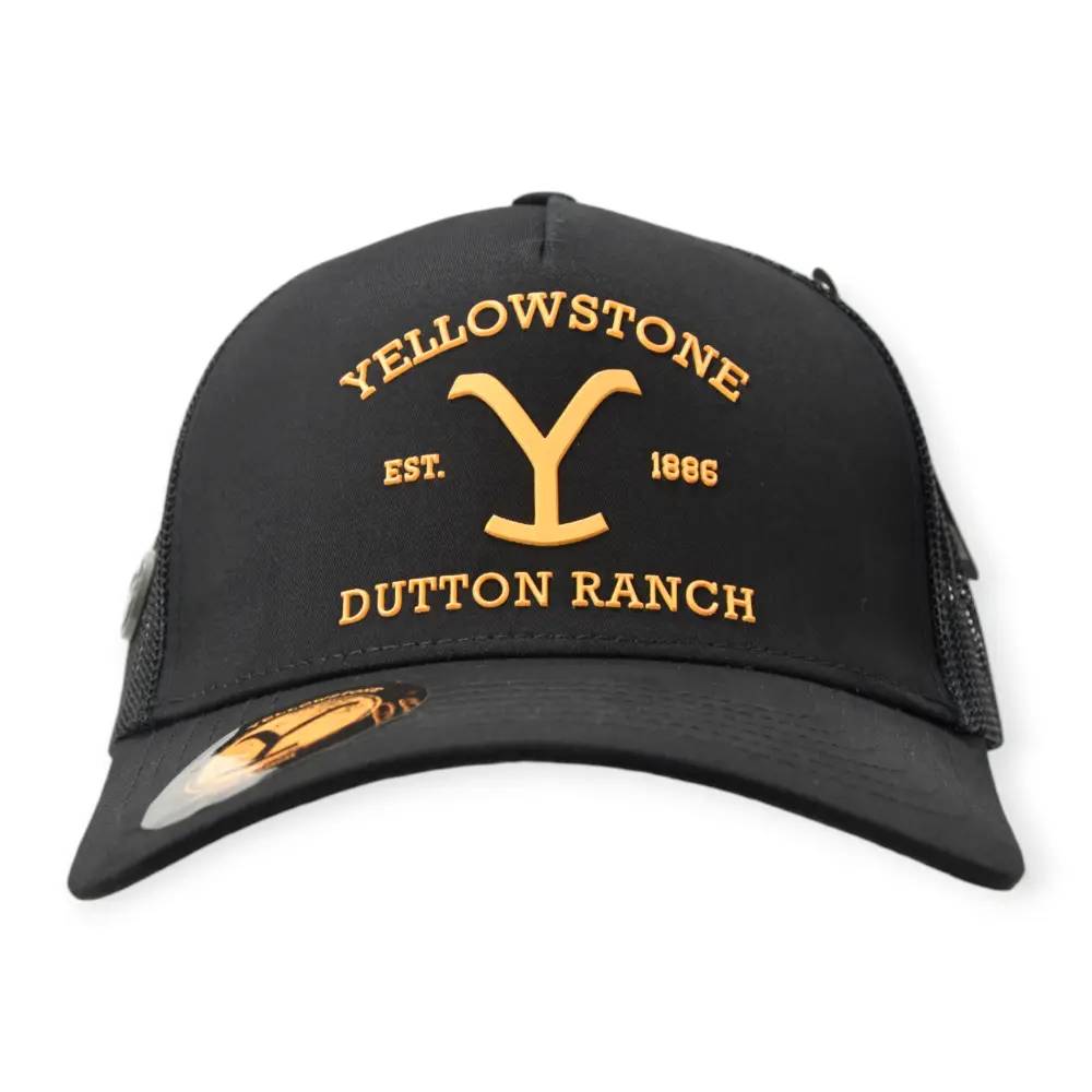 Yellowstone Gorra Tipo Trucker Negra