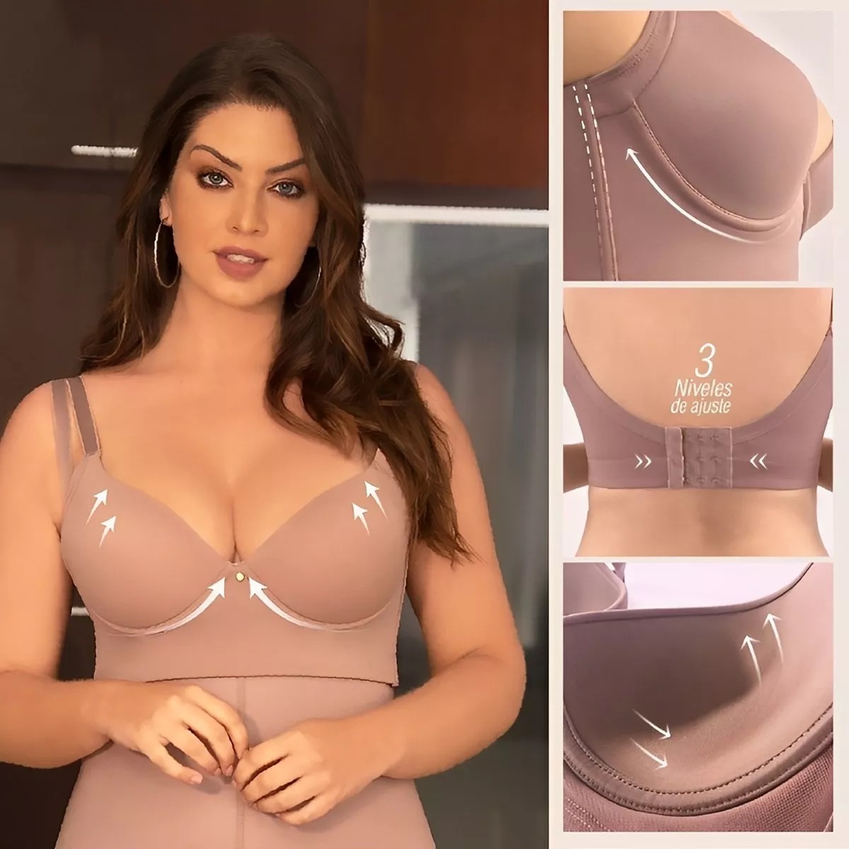 Brasier Colombiano Quita Gorditos Alto Cubrimiento Fajate