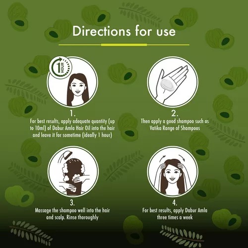 Dabur Aceite De Amla Para Cabello - Amla Hair Oil 300ml Aceite Nutritivo e Hidratador 
