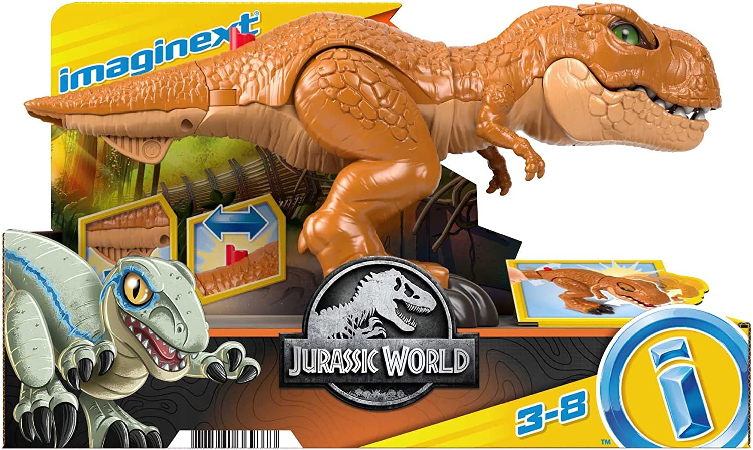 Imaginext Jurassic World Dinosaurio de Juguete T-Rex Acción de Combate