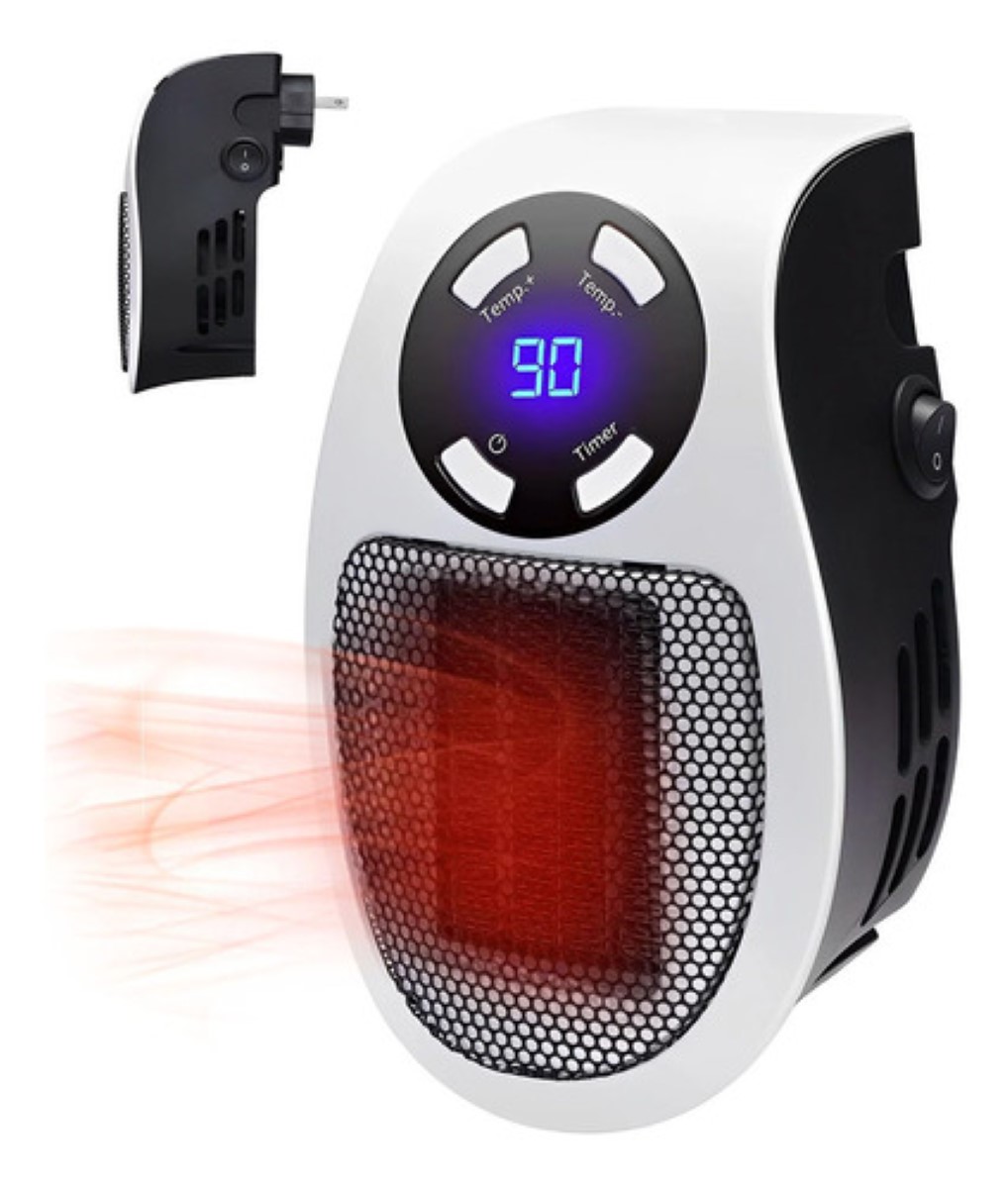 Calentador Espacio 350w, Ventilador De Calor Del Calentador BLANO NEGRO