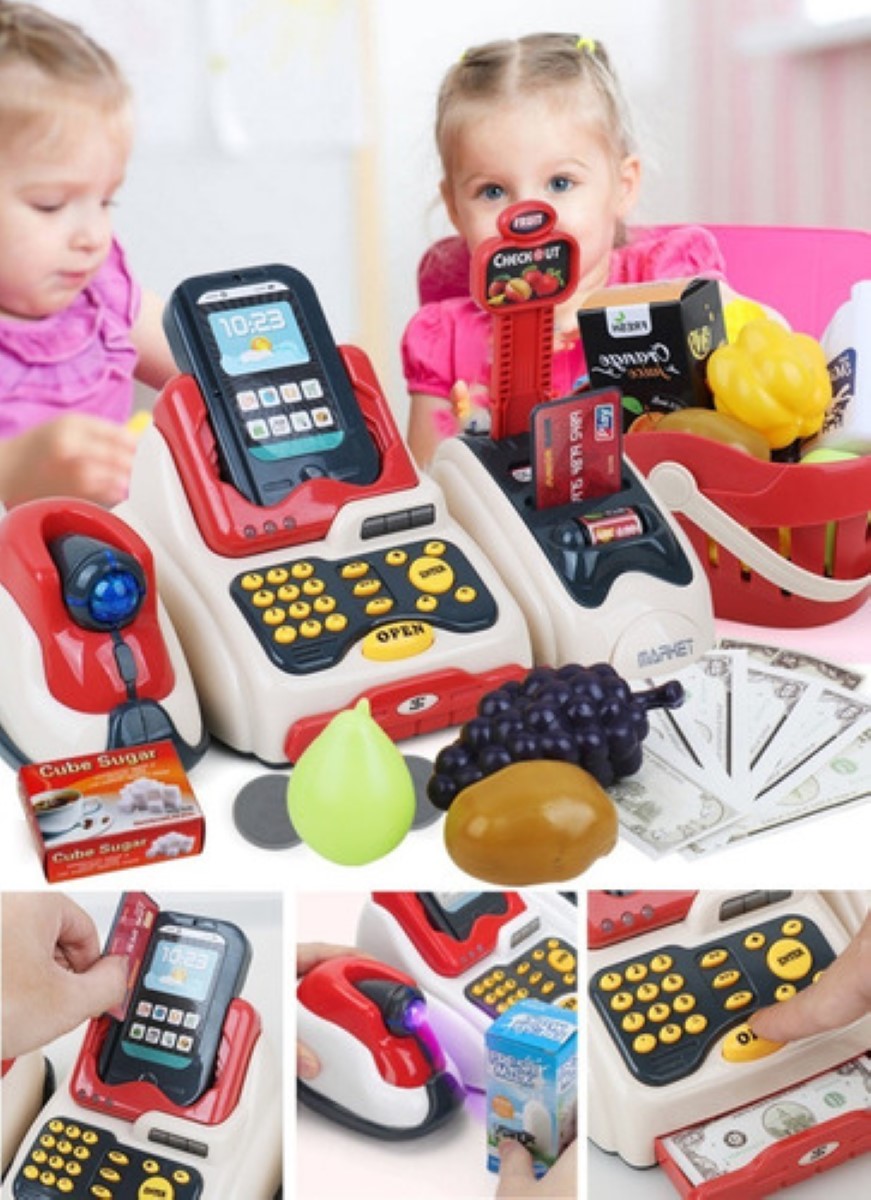 Caja Registradora Juguete De Infantil rojo blanco