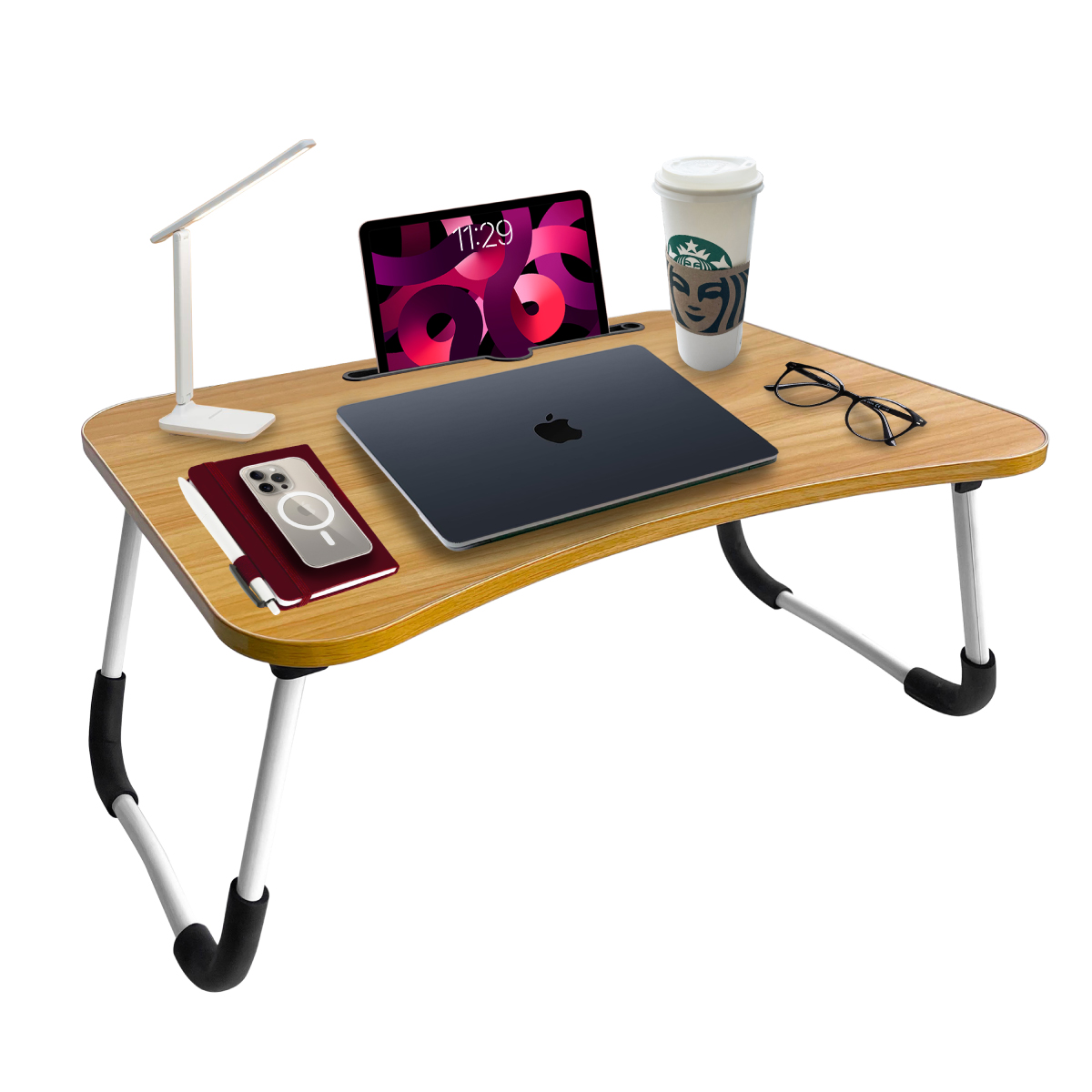 Mesa Plagable para laptop 60x40 Soporte Para Laptop Madera