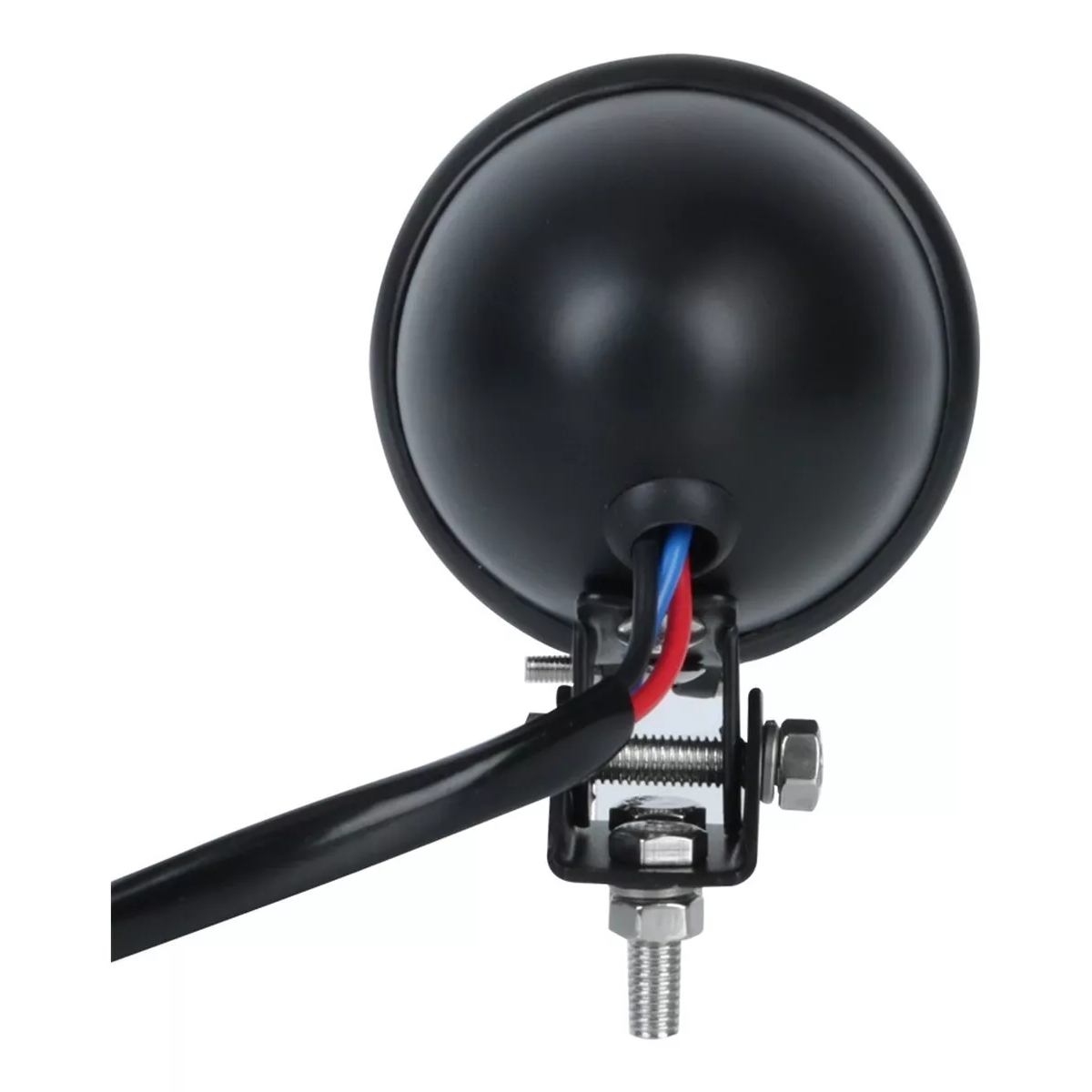 Stop Porta Placa Led Luz De Freno Universal Moto Lente Negro