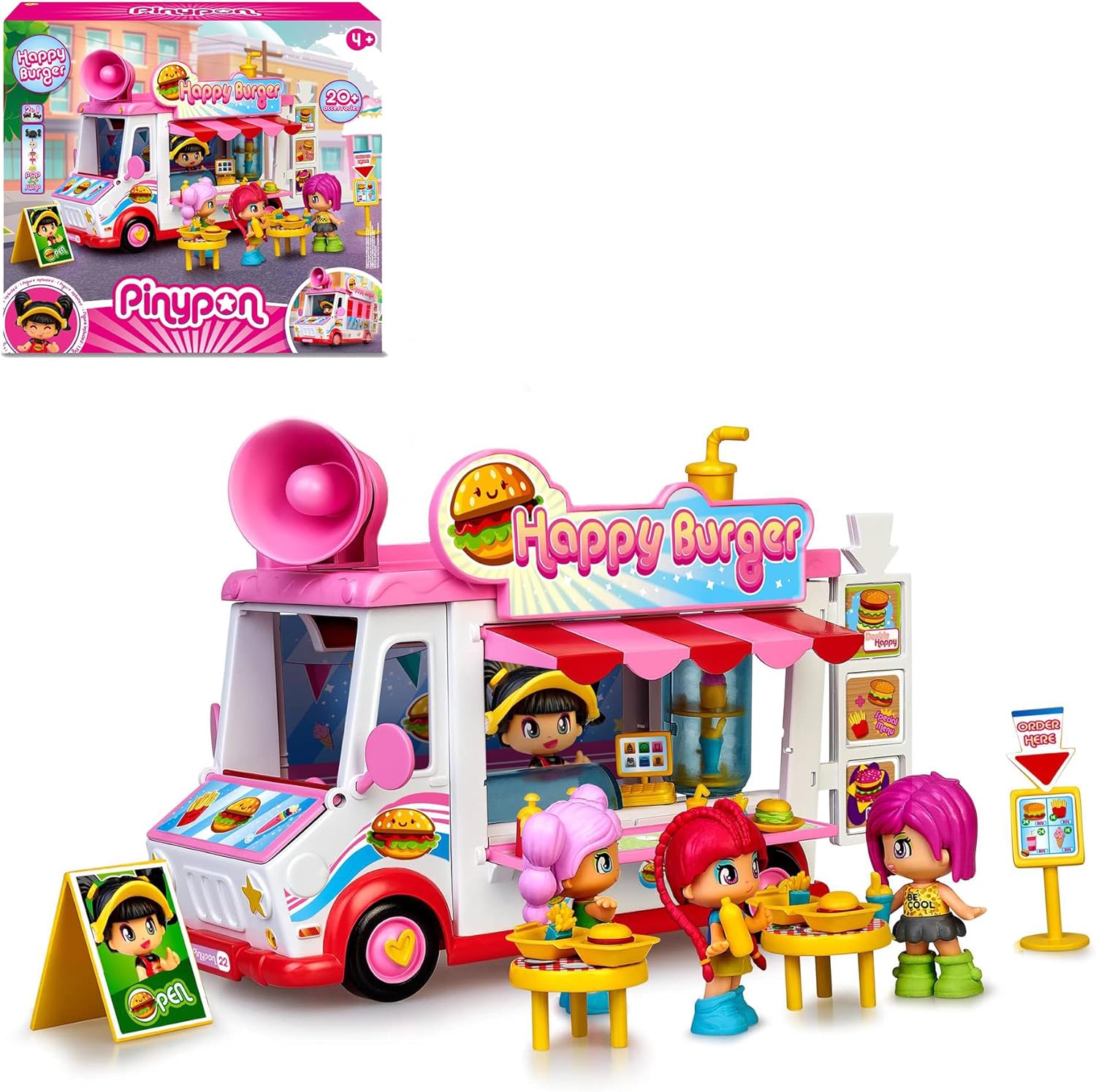 Pinypon Set 2 En 1 Happy Burger