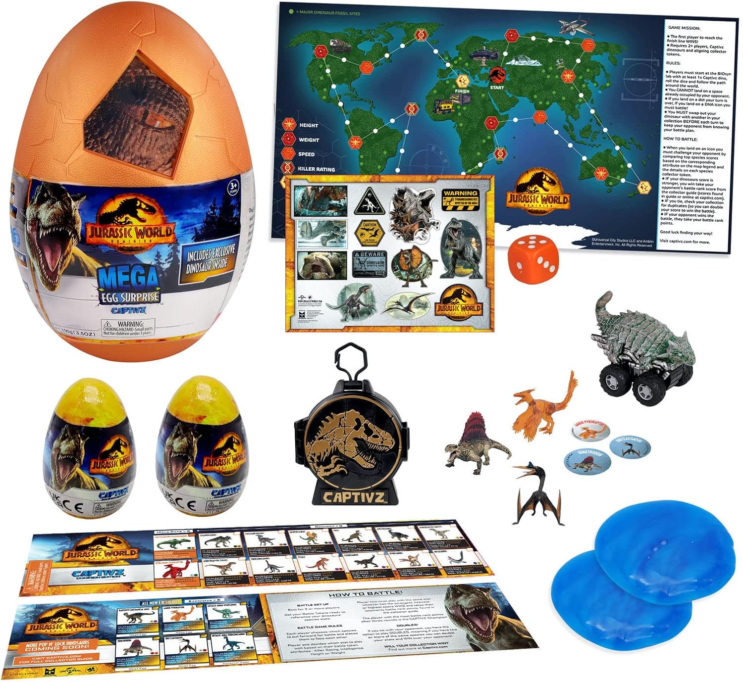 Bandai Captivz Mega Huevo Dominion Edition  Jurassic World Película Dominion
