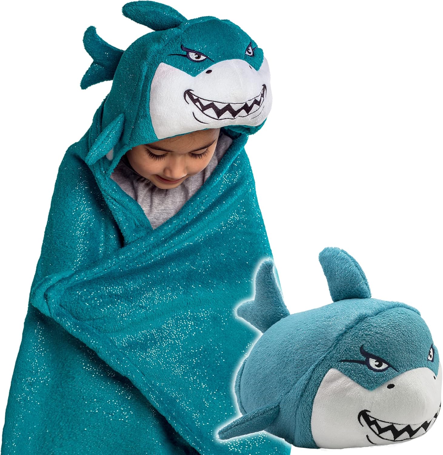 Comfy Critters Manta Para Niños De Tiburon 3 En 1