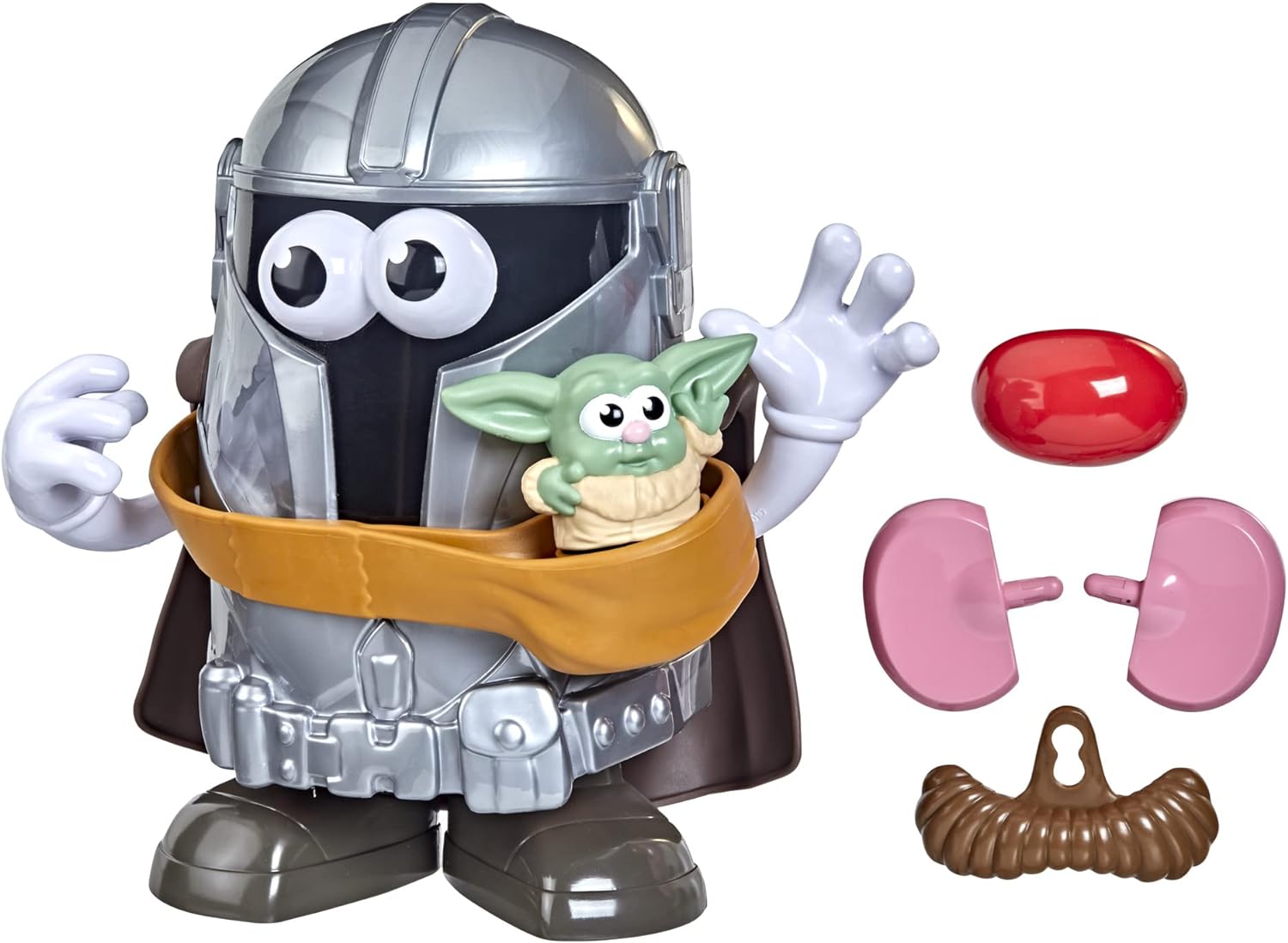 Figura Star Wars Cara De Papa Mandalorian Y Baby Yoda