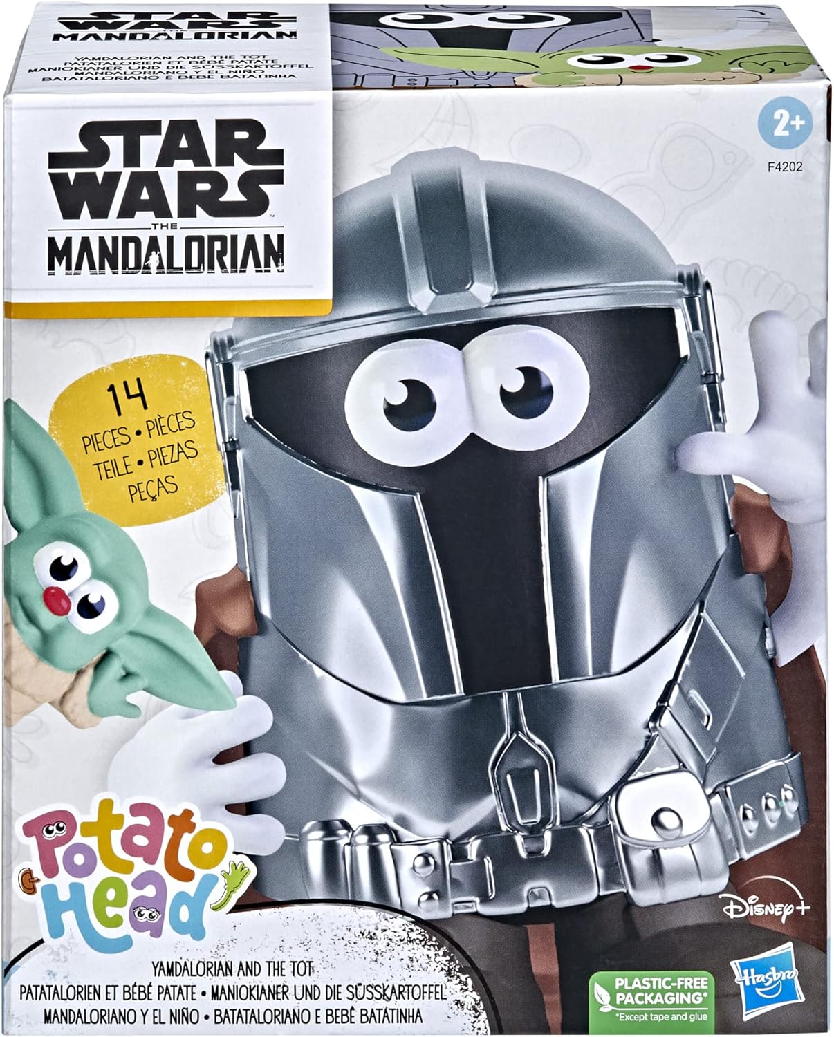 Figura Star Wars Cara De Papa Mandalorian Y Baby Yoda