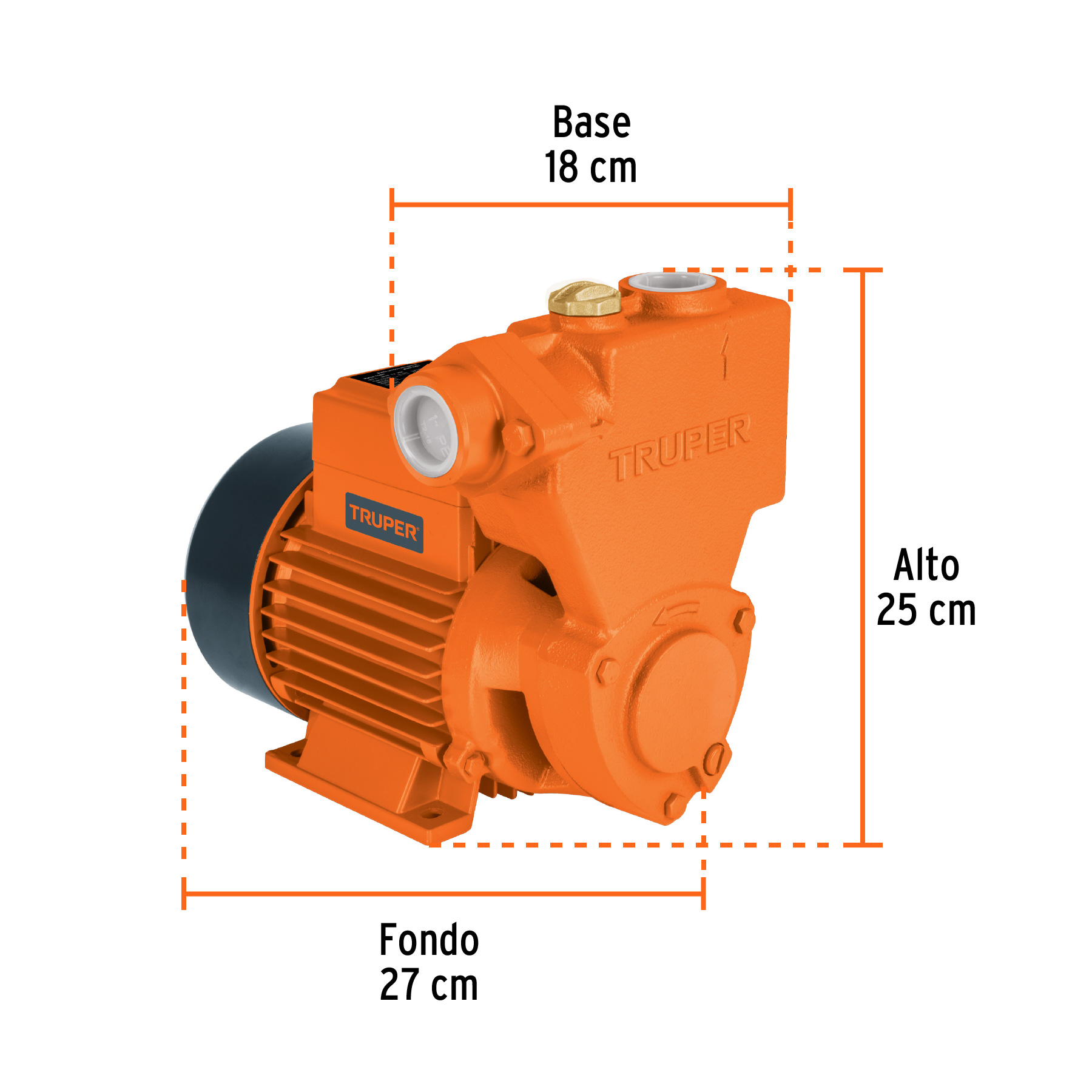 Bomba periférica autocebante, 1 HP, TRUPER