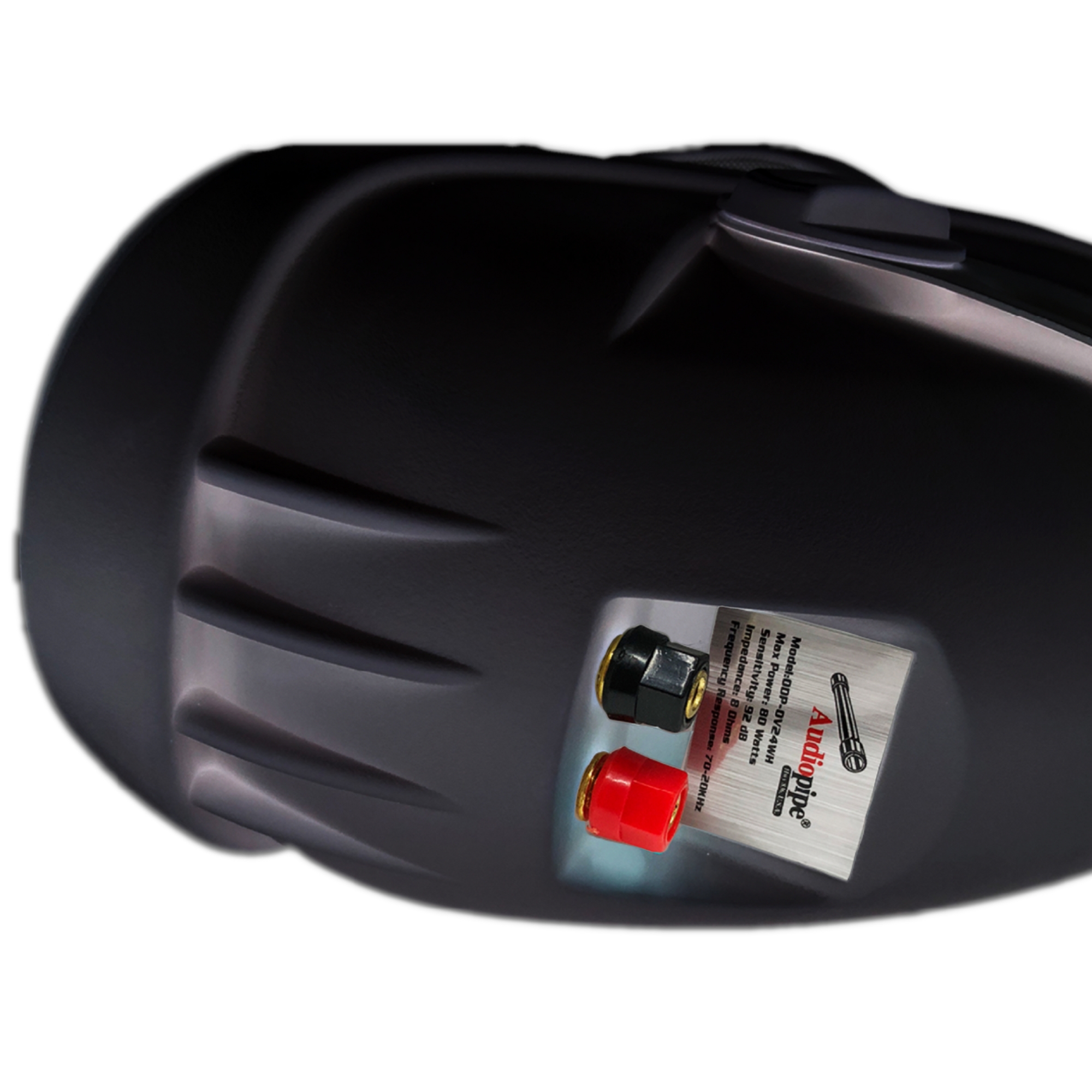 Bocinas Marinas Dual Para Exteriores Audiopipe ODP-OV24BK 80W 4 PLG