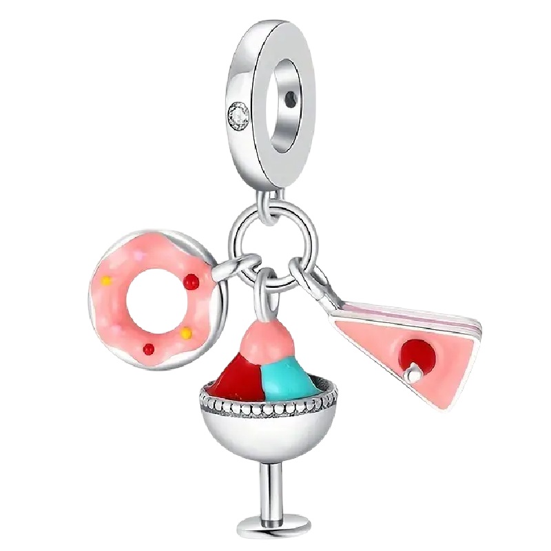 Dije para pulsera tipo pandora plata ley 925
