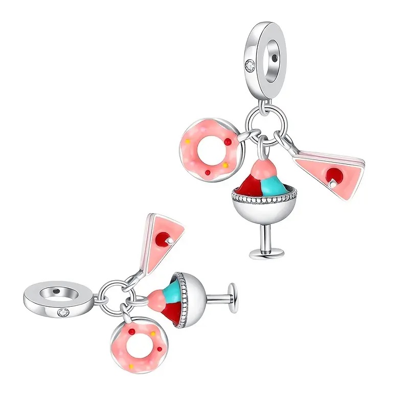 Dije para pulsera tipo pandora plata ley 925