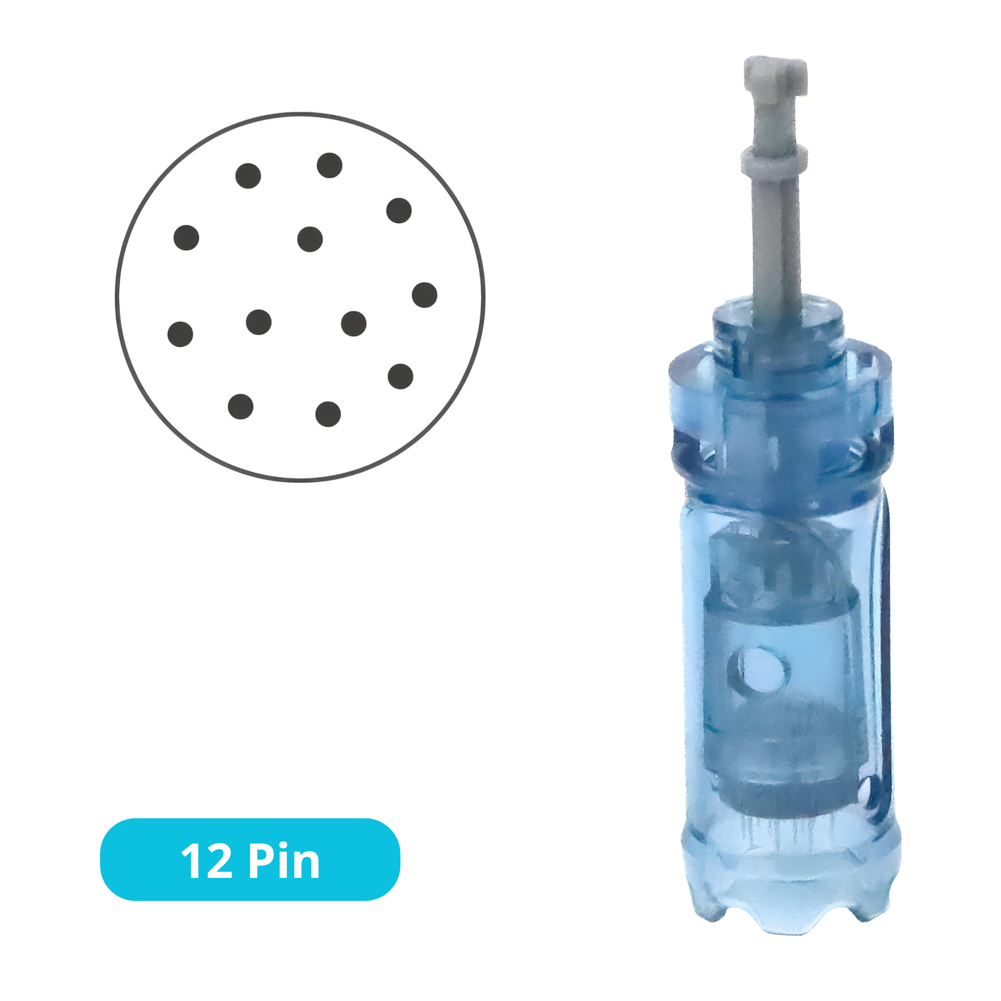 Paquete 20 Microagujas Dermapen M8s y A9 12 Pines