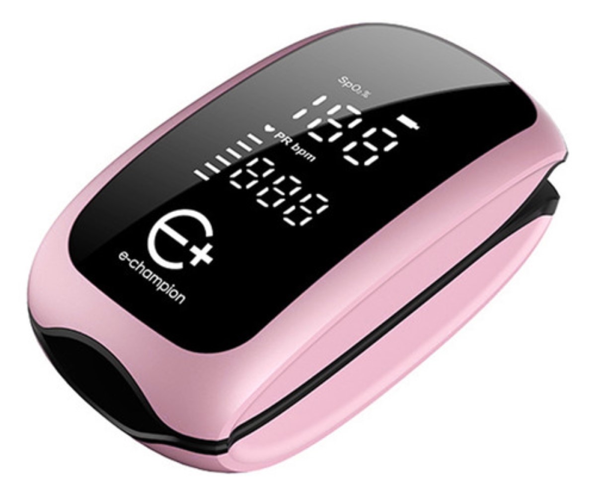 Con Oximetro De Dedo Instrumento Inteligente Recargable Usbc ROSA NEGRO