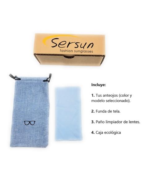 Lentes de sol Sersun P6229-BD NEGRO